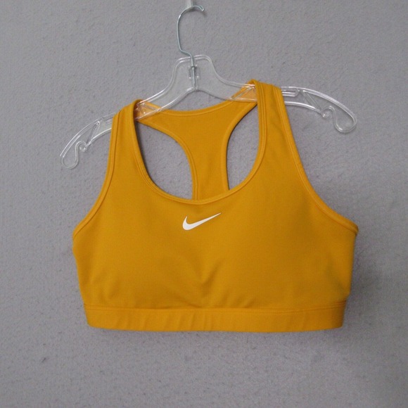 Nike Sports Bra Women Large Center‎ Swoosh Y2K 90s Padded Racerback - Picture 1 of 8
